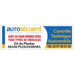 AUTO SÉCURITÉ - Banderole