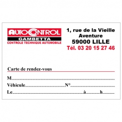 AUTOCONTROL - Carte de...