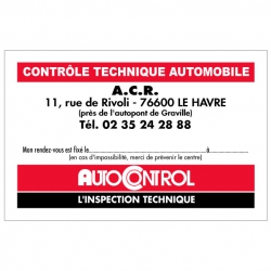 AUTOCONTROL - Carte de...